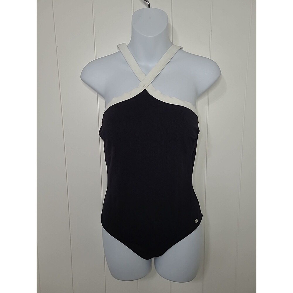 New Jette Swimwear Womens Size 6 One Piece Black Swimsuit Bathing Suit Summer